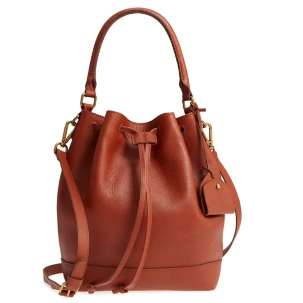 Like New Madewell Lafayette Leather Bucket Bag